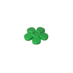 Accesorio para la cabeza Flor con 5 pétalos lisos y alfiler-MyGobricksEs