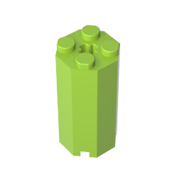 Ladrillo Especial Octogonal 2 x 2 x 3 1/3-MyGobricksEs