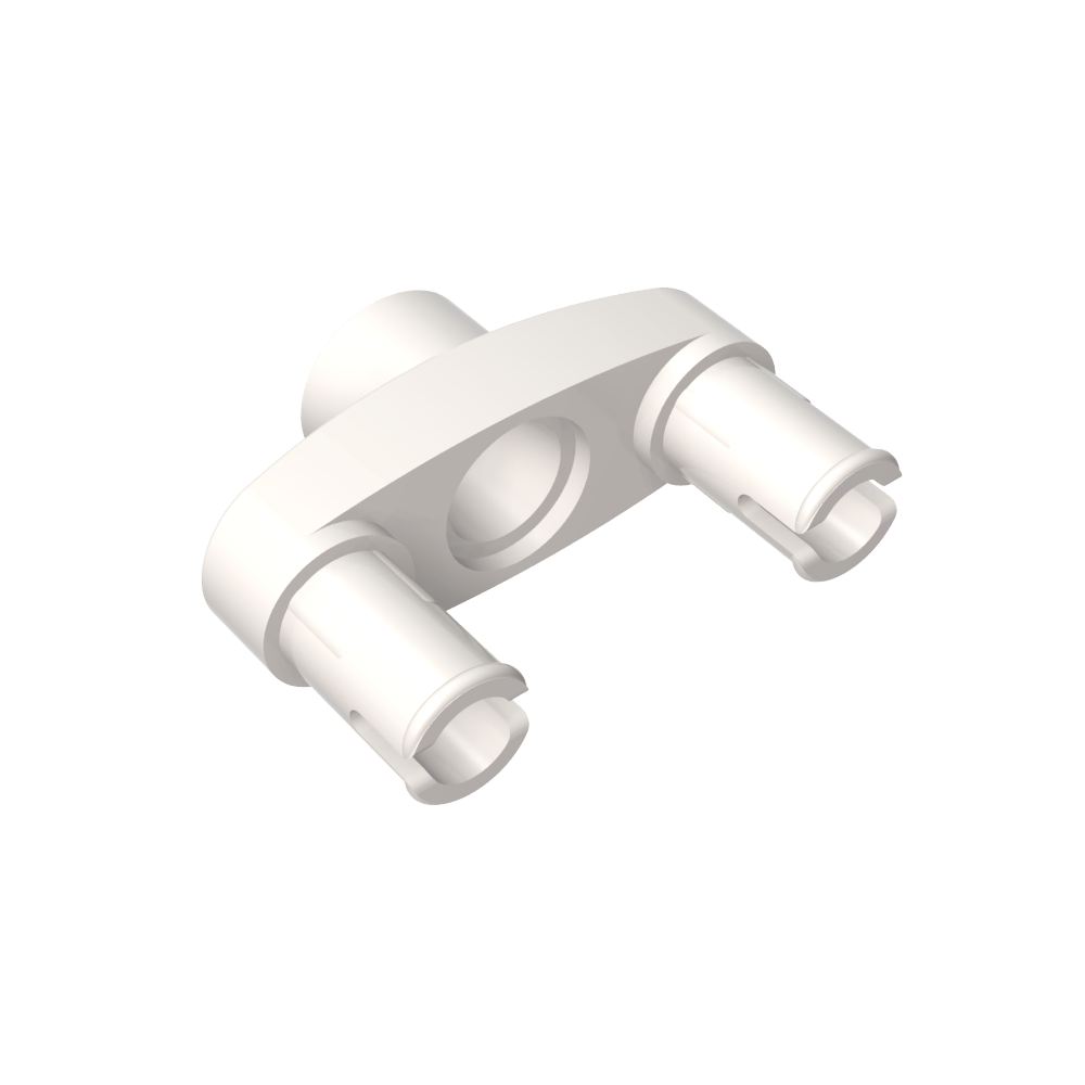 Conector Technic Pin 3L con 2 pines y orificio central-MyGobricksEs