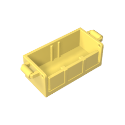 Fondo de cofre del tesoro con ranuras traseras-MyGobricksEs