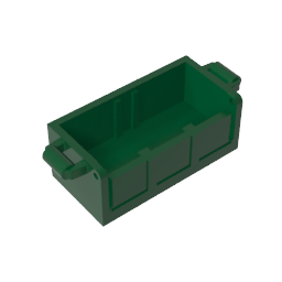 Fondo de cofre del tesoro con ranuras traseras-MyGobricksEs