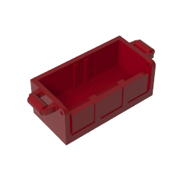 Fondo de cofre del tesoro con ranuras traseras-MyGobricksEs