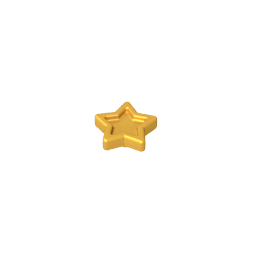 Accesorio para la cabeza Estrella con pin-MyGobricksEs