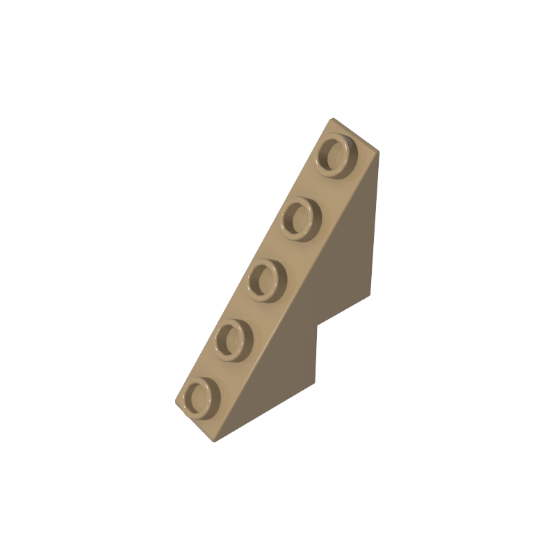 Pendiente 53° 3 x 1 x 3 1/3 con montantes en la pendiente-MyGobricksEs
