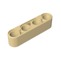 Viga técnica 1 x 4 (gruesa)-MyGobricksEs