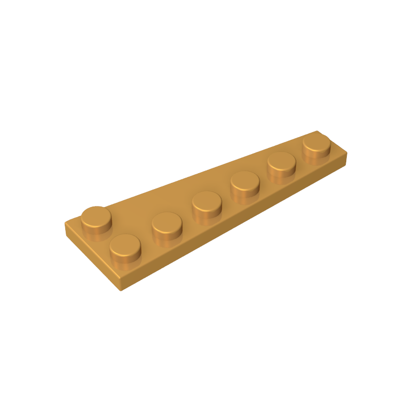 Placa de cuña 6 x 2 izquierda-MyGobricksEs