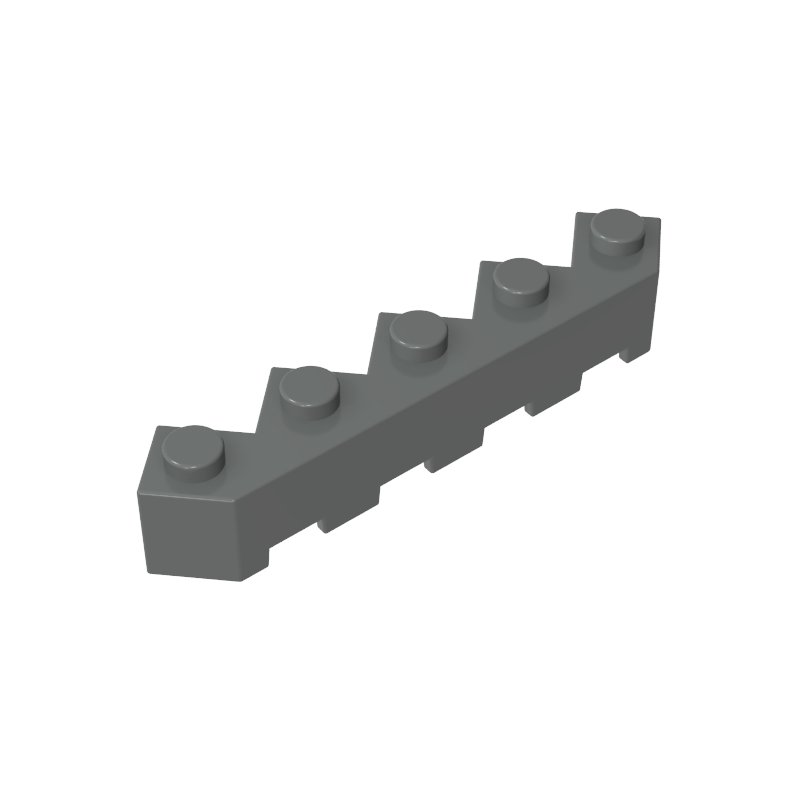 5x5 multi-faceted bricks, staircase shape