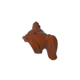 Figura, Cabello Femenino Coletas Altas, Flequillo Largo, Agujero en la Parte Superior-MyGobricksEs