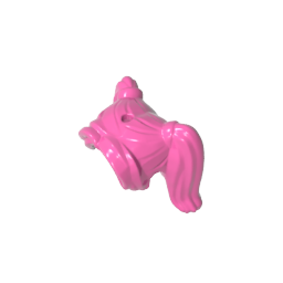 Figura, Cabello Femenino Coletas Altas, Flequillo Largo, Agujero en la Parte Superior-MyGobricksEs