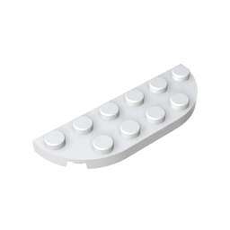 Plato Esquina Redonda 2 x 6 Doble-MyGobricksEs