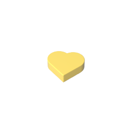 Azulejo 1 x 1 Corazón-MyGobricksEs