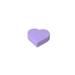 Azulejo 1 x 1 Corazón-MyGobricksEs