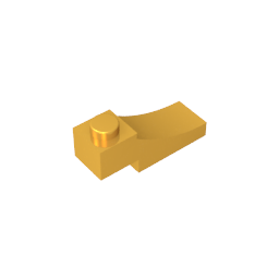 Ladrillo curvo 3 x 1 con recorte invertido de 2/3-MyGobricksEs