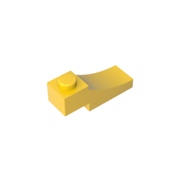 Ladrillo curvo 3 x 1 con recorte invertido de 2/3-MyGobricksEs
