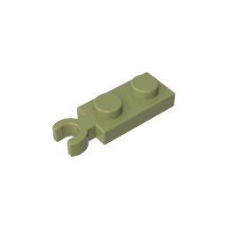 Placa modificada 1 x 2 con clip en el extremo (agarre vertical)-MyGobricksEs