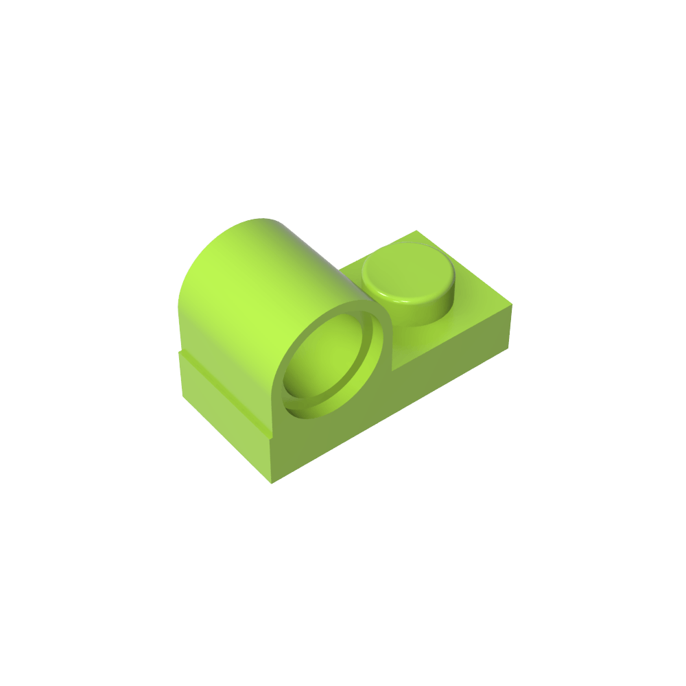 Placa especial 1 x 2 con orificio para pasador en la parte superior-MyGobricksEs