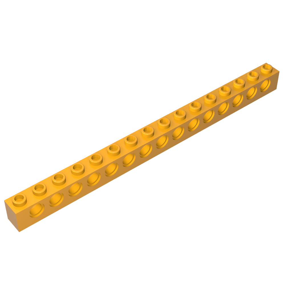 Ladrillo técnico 1 x 16 [15 agujeros]-MyGobricksEs