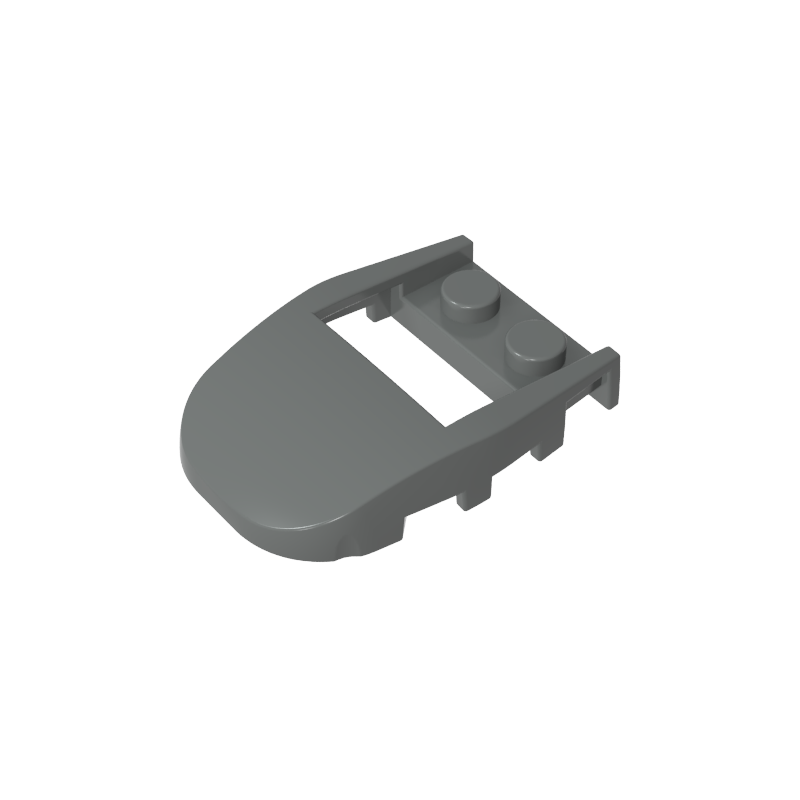4x3 wedge-shaped arc surface with opening