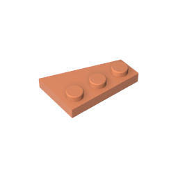 Placa de cuña 3 x 2 izquierda-MyGobricksEs