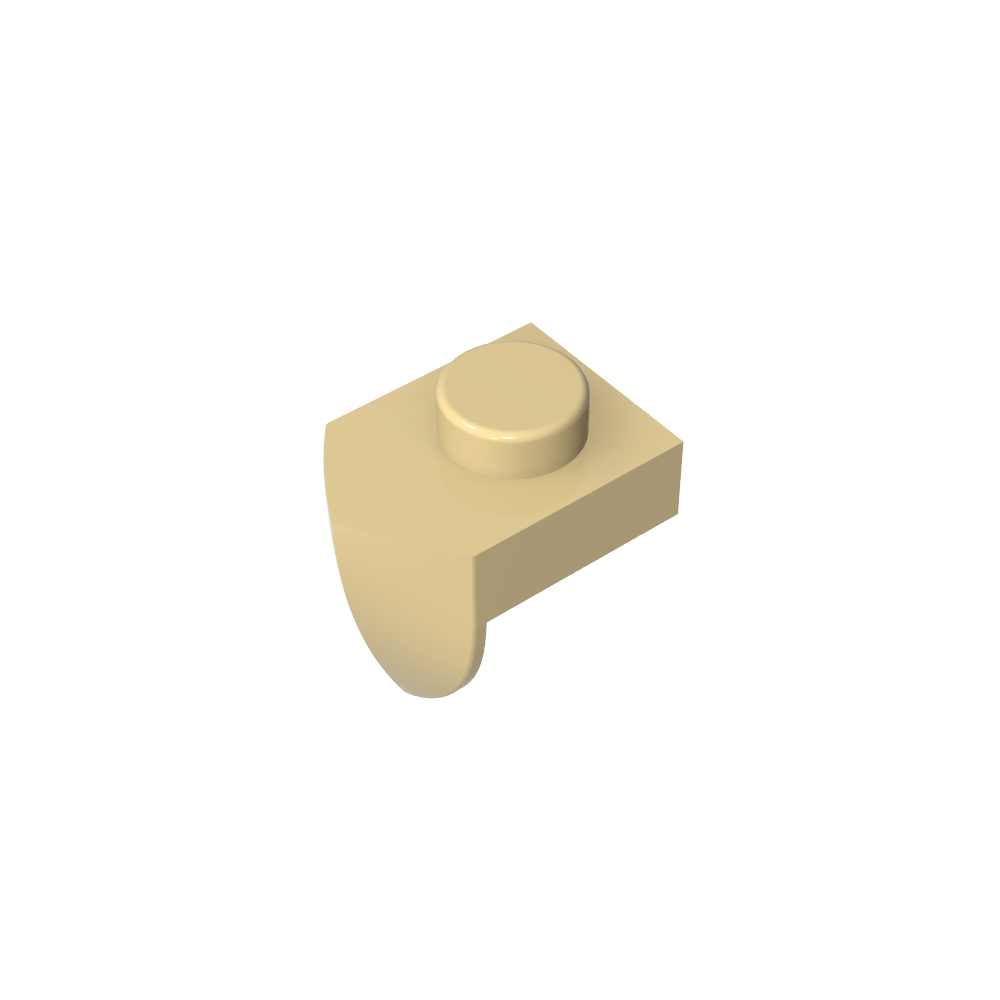 Placa Especial 1 x 1 con Diente Vertical-MyGobricksEs
