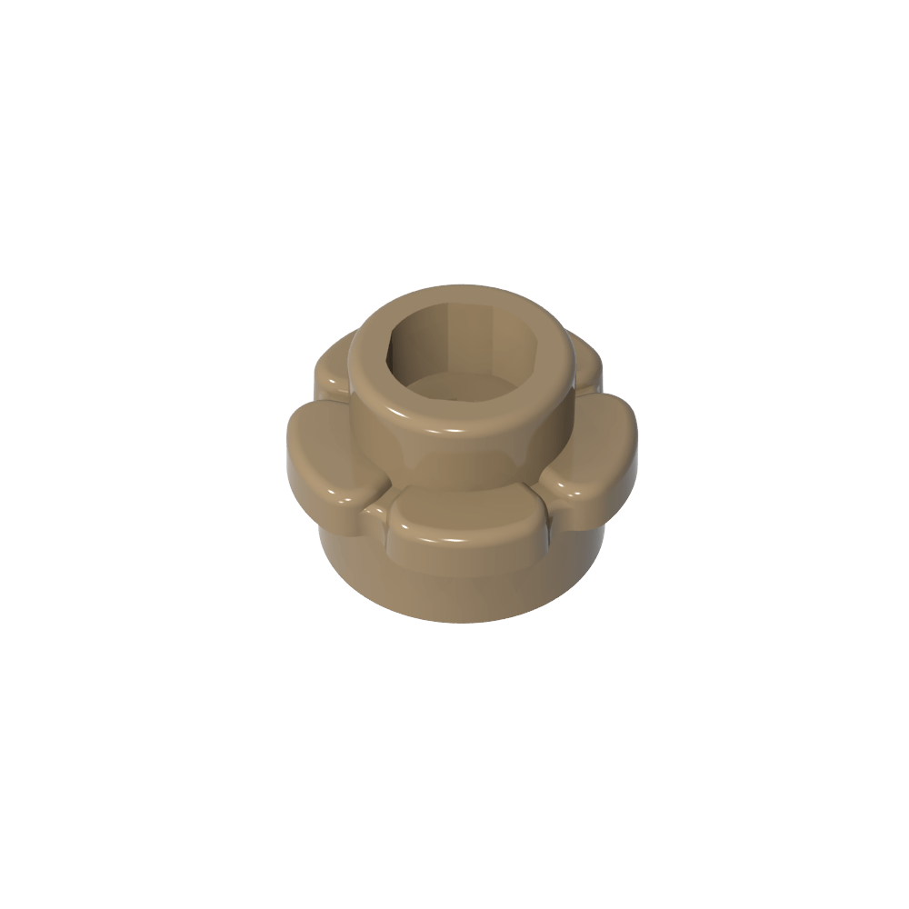 Planta, Flor, Plato Redondo 1 x 1 con 5 Pétalos-MyGobricksEs