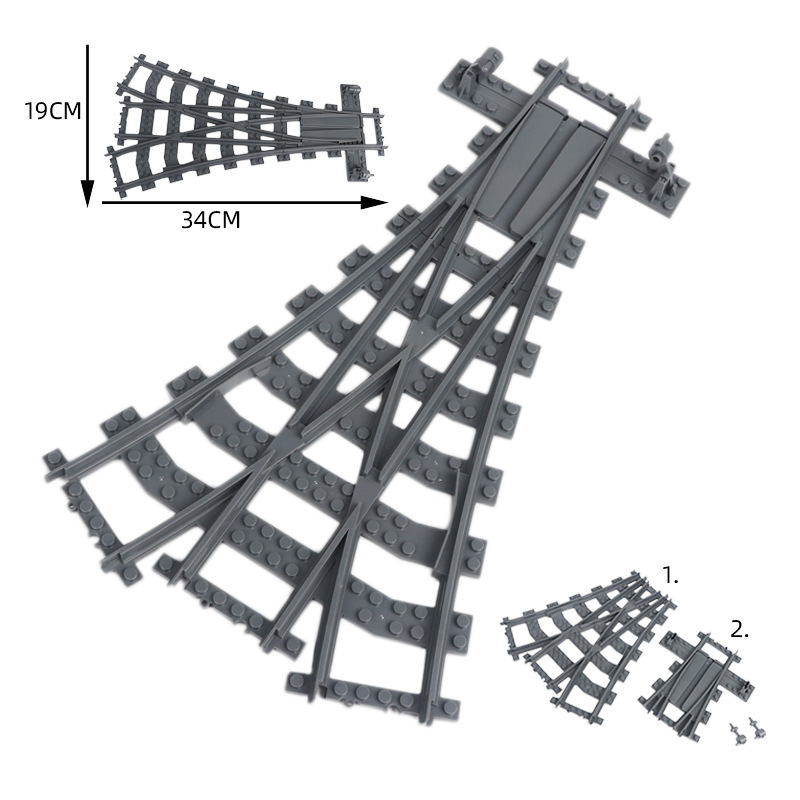 Compatible con vías de bloqueo de trenes, vías de desvío y accesorios de luces de señalización de trenes.