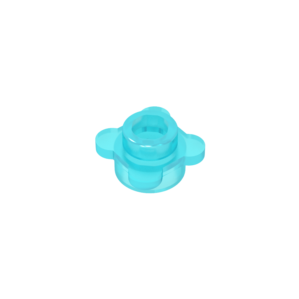 Planta, Flor, Plato Redondo 1 x 1 con 4 Pétalos-MyGobricksEs