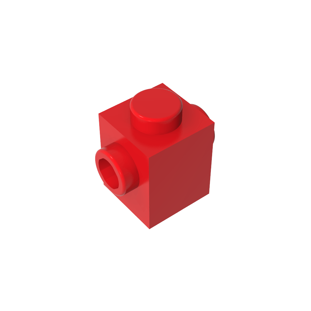 Ladrillo especial 1 x 1 con tacos en 2 lados-MyGobricksEs