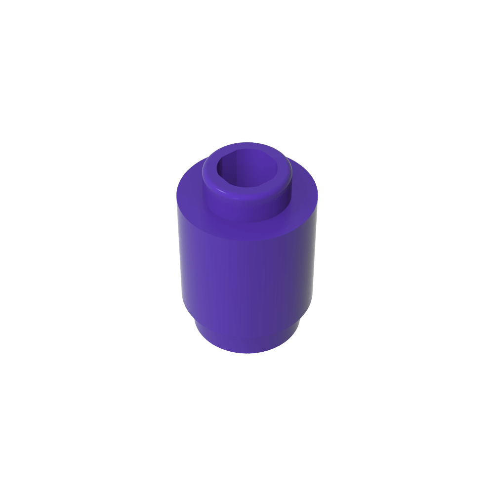 Ladrillo redondo 1 x 1 perno abierto-MyGobricksEs