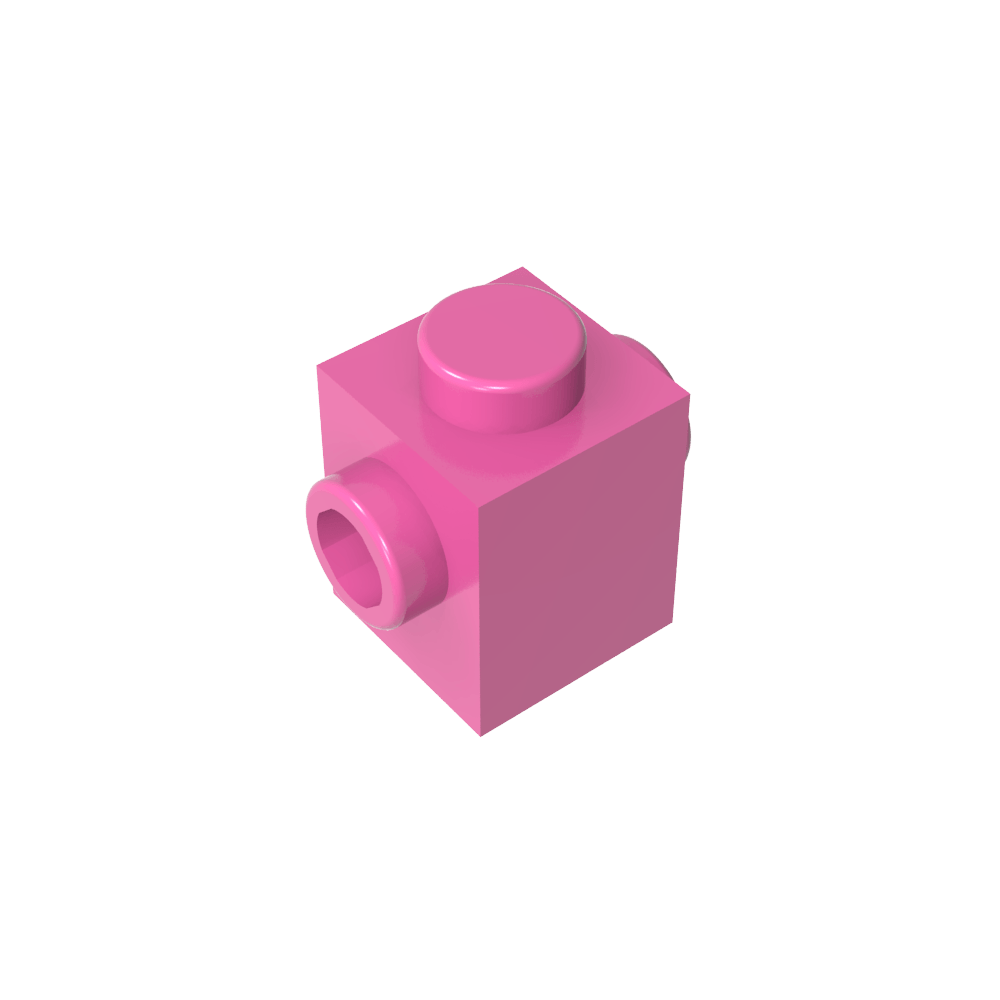 Ladrillo especial 1 x 1 con tacos en 2 lados-MyGobricksEs
