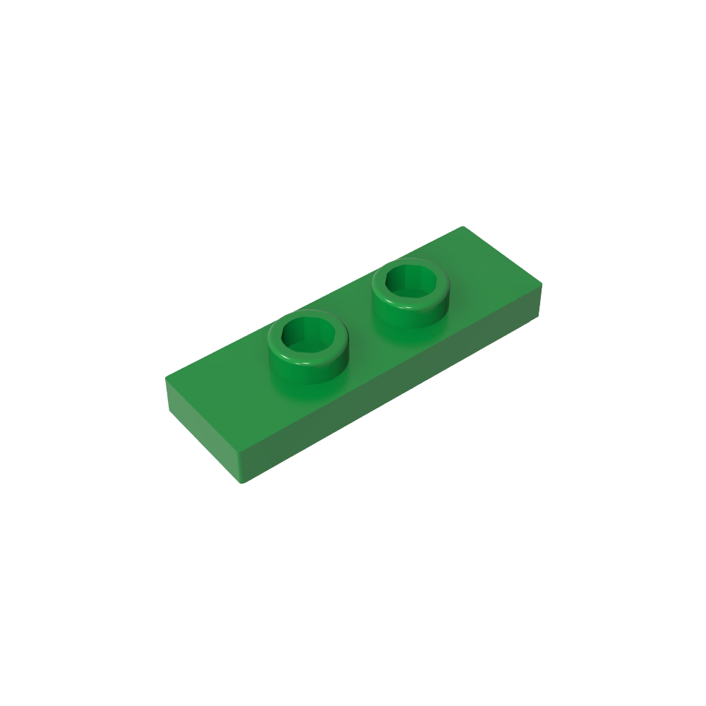 Placa especial 1 x 3 con 2 pernos con ranura y soporte interior para pernos (puente)-MyGobricksEs