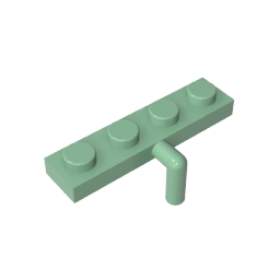 Placa Especial 1 x 4 con Brazo Abajo-MyGobricksEs