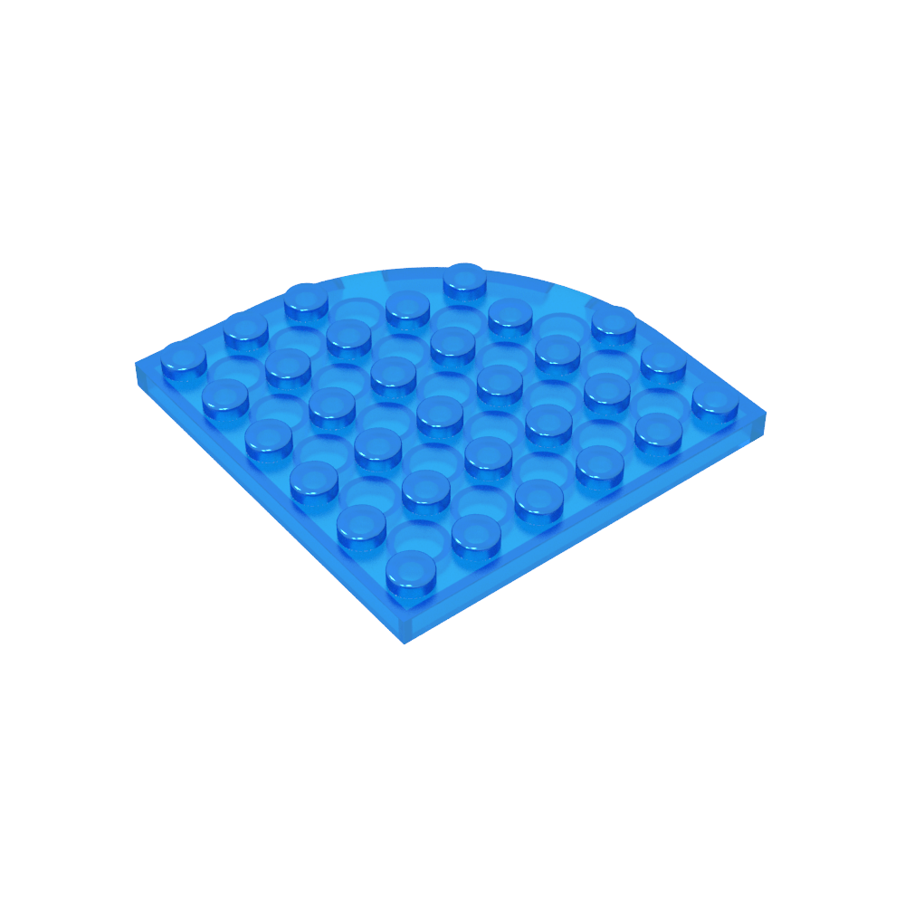 Placa de esquina redonda 6 x 6-MyGobricksEs