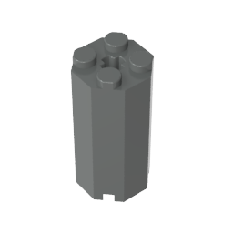 Ladrillo Especial Octogonal 2 x 2 x 3 1/3-MyGobricksEs