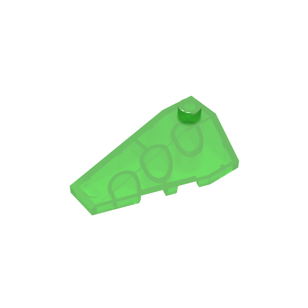 Cuña inclinada 4 x 2 triple izquierda-MyGobricksEs