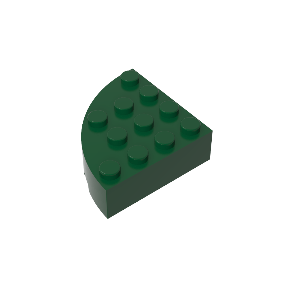 Ladrillo de esquina redonda de 4 x 4, ladrillo completo-MyGobricksEs