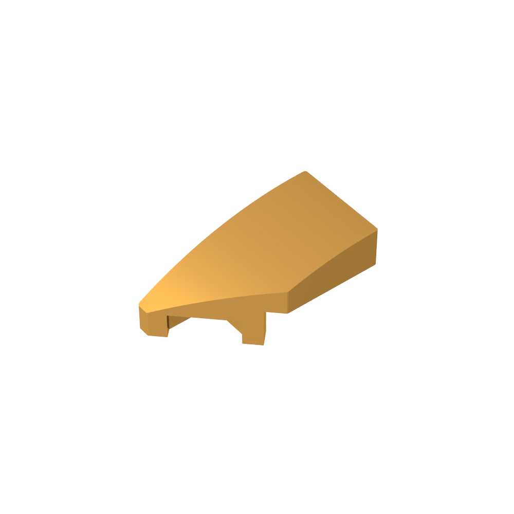 Pendiente curva 2 x 1 con muesca para perno a la izquierda-MyGobricksEs