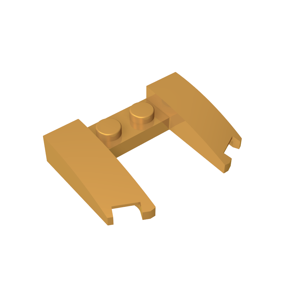 Cuña curvada de 3 x 4 x 2/3-MyGobricksEs