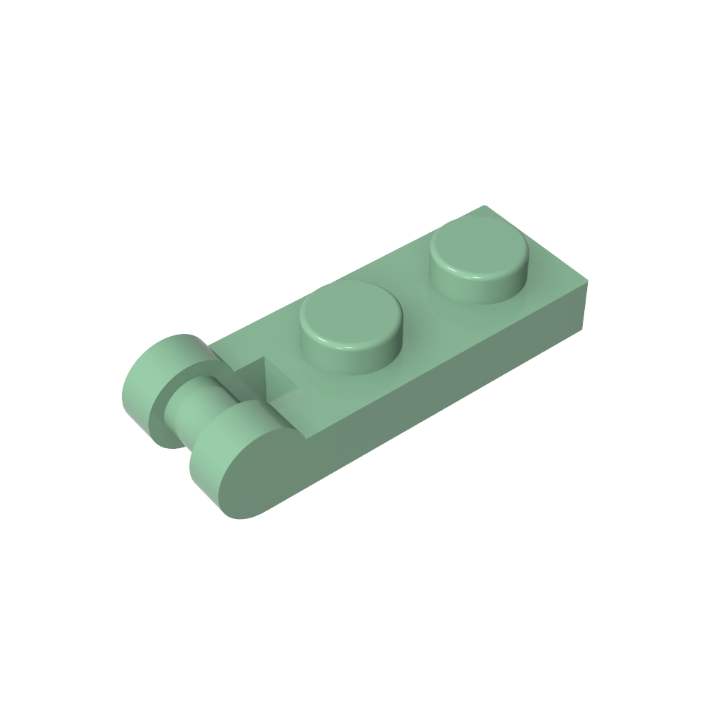 Placa Especial 1 x 2 con Asa en el Extremo [Extremos Cerrados]-MyGobricksEs