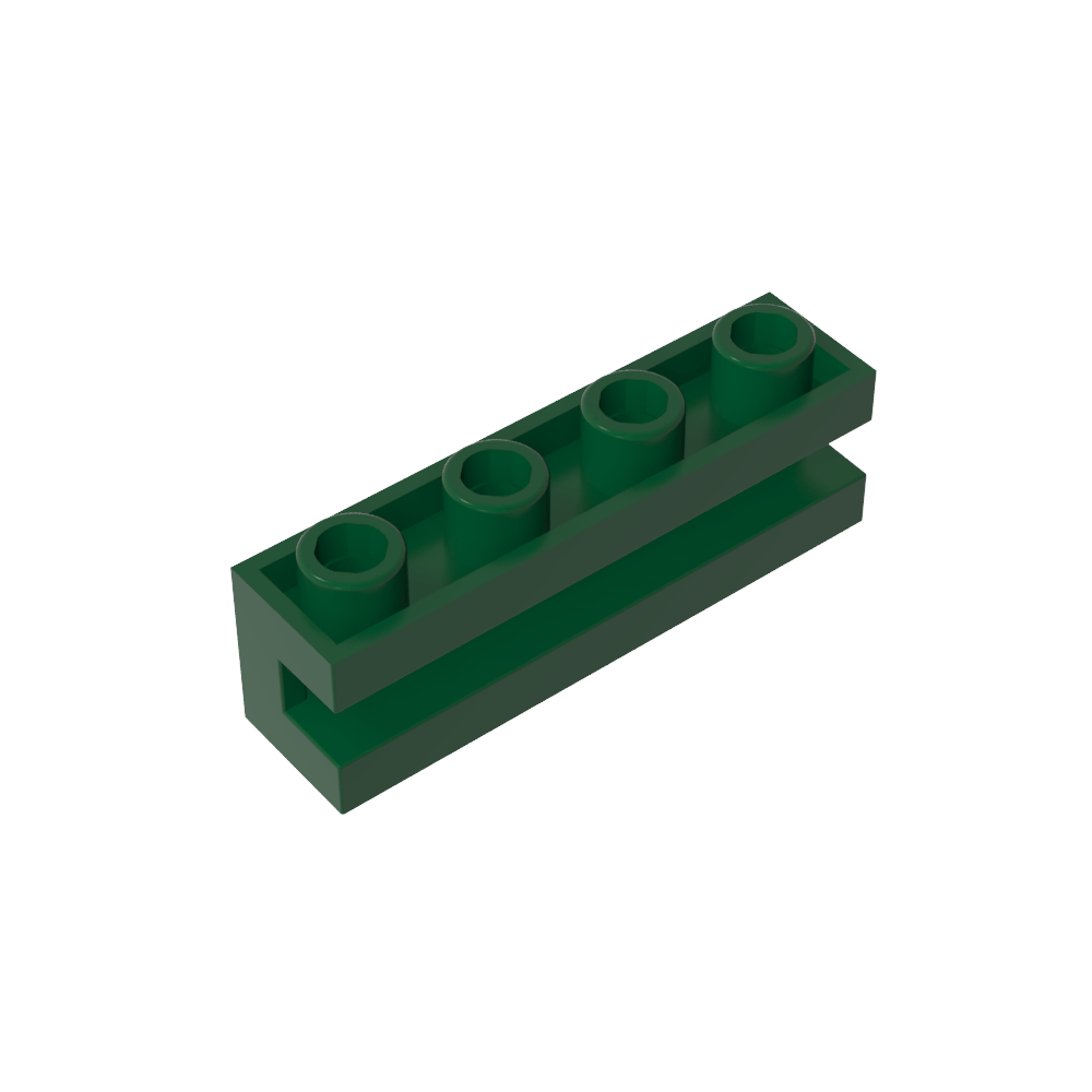 Ladrillo Especial 1 x 4 con Ranura-MyGobricksEs