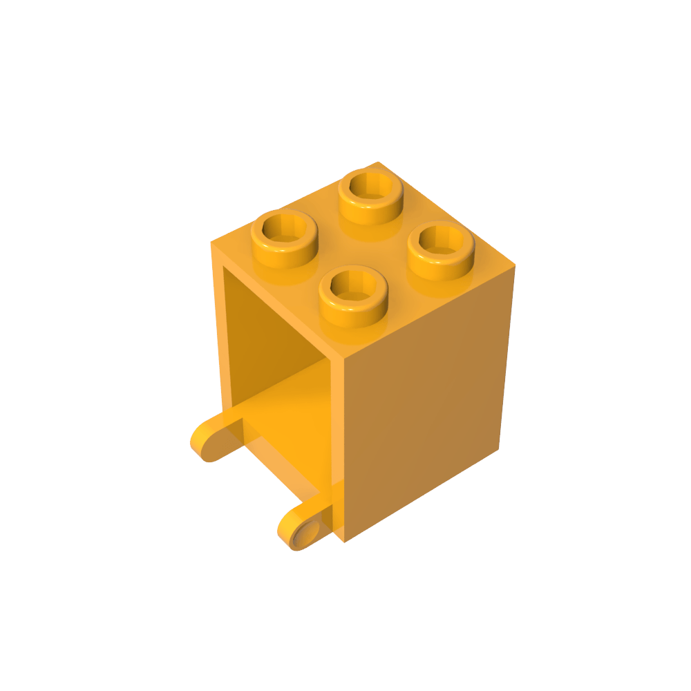 Caja 2 x 2 x 2 [Pernos Huecos]-MyGobricksEs