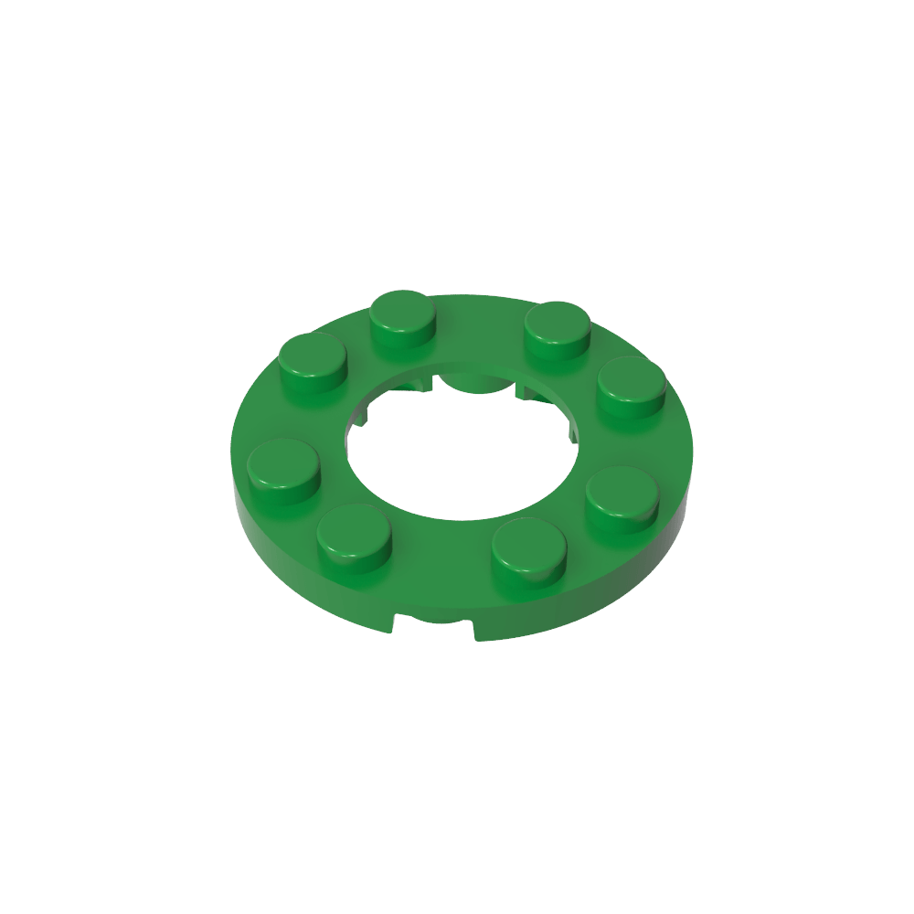 Plato redondo 4x4 con agujero 2x2-MyGobricksEs