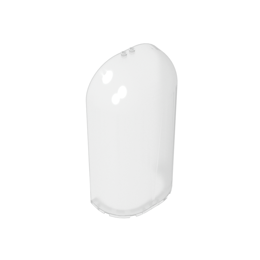 Tapa de vidrio semicircular 5 x 10 x 16-MyGobricksEs