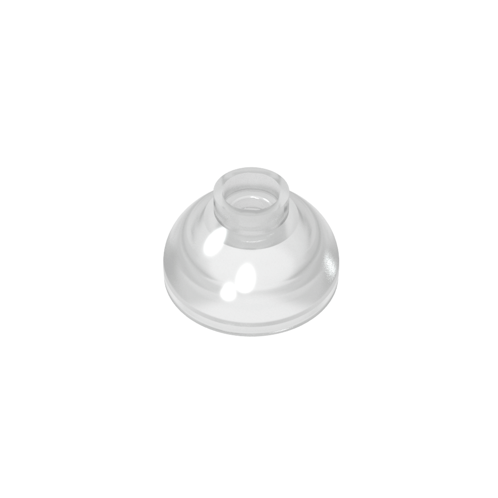 Ladrillo redondo de 2 x 2 pulgadas con base de cúpula [montante abierto]-MyGobricksEs