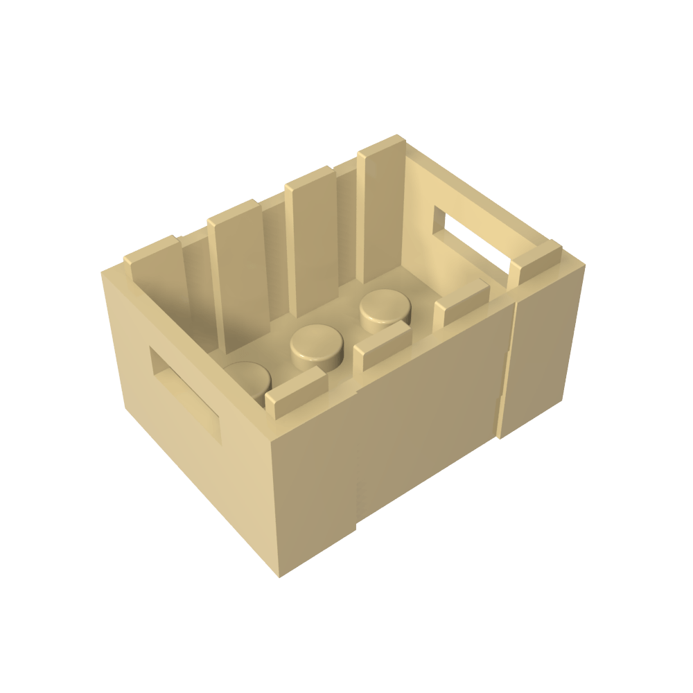 Caja / cajón con asideros-MyGobricksEs