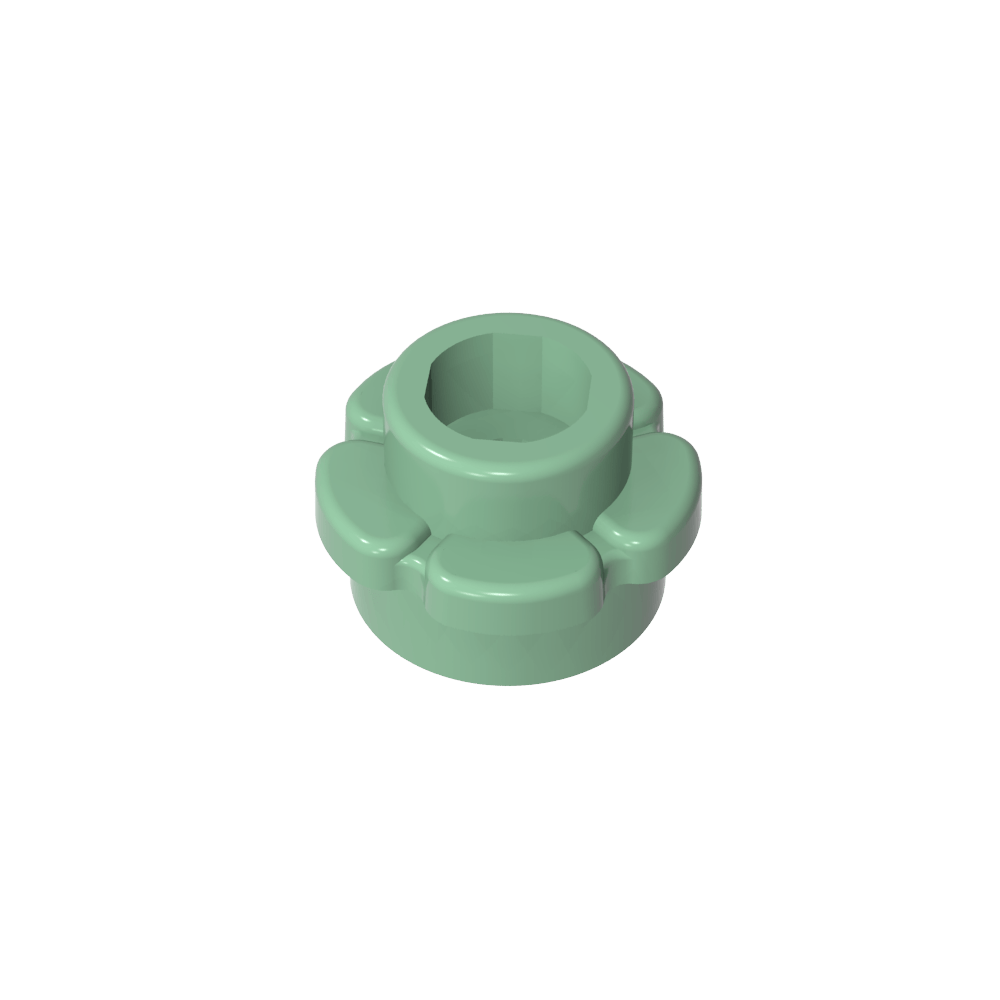 Planta, Flor, Plato Redondo 1 x 1 con 5 Pétalos-MyGobricksEs
