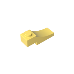 Ladrillo curvo 3 x 1 con recorte invertido de 2/3-MyGobricksEs