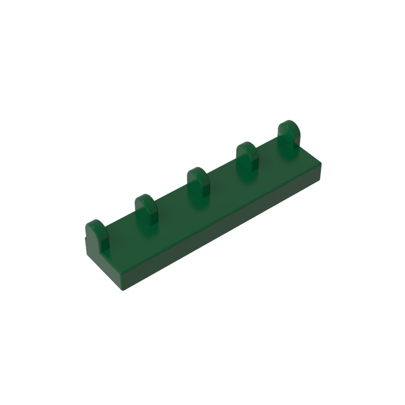 Placa bisagra 1x4 lateral 5 puntas