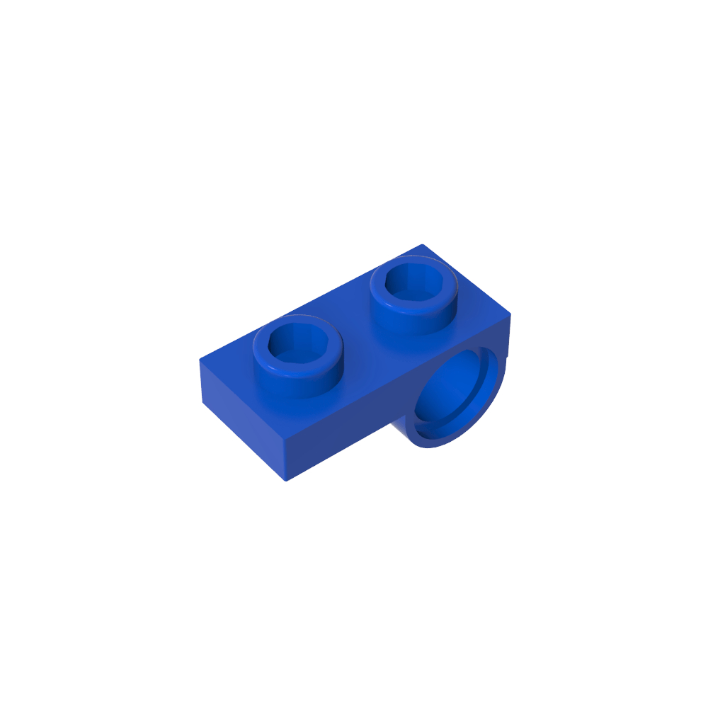 Placa especial 1 x 2 con orificio para pasador-MyGobricksEs