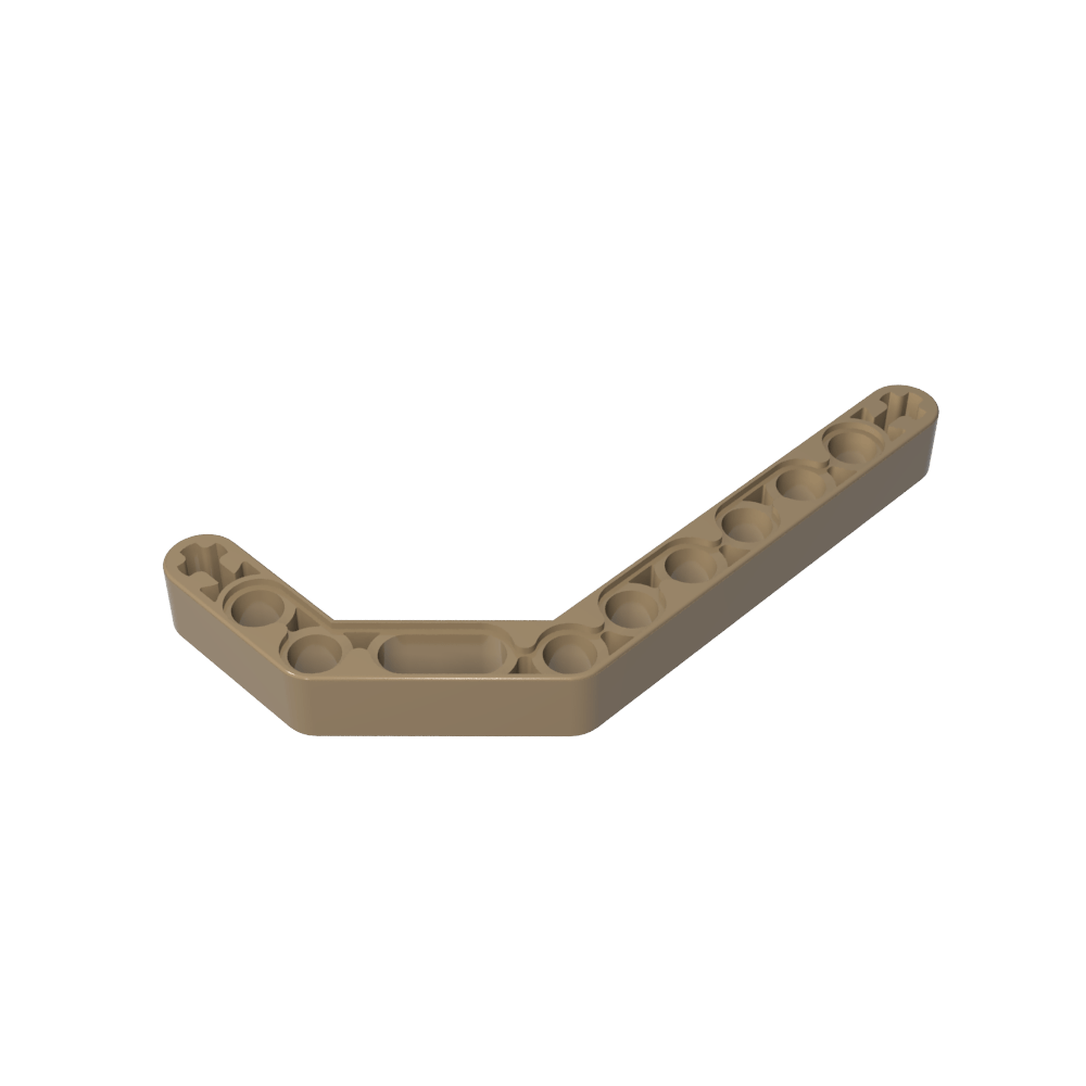 Viga técnica 1 x 11,5 doble curva gruesa-MyGobricksEs